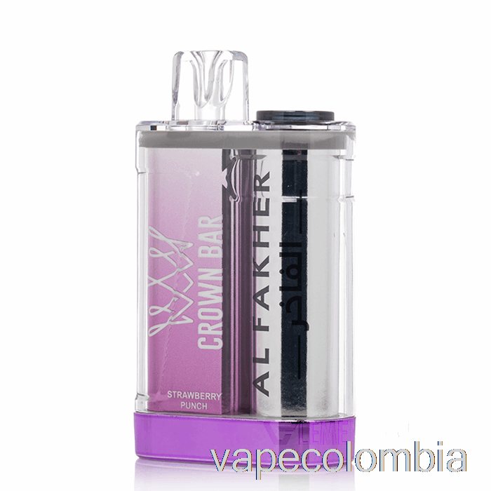 Vape Desechable Al Fakher Crown Bar Crystal 9000 Ponche De Fresa Desechable